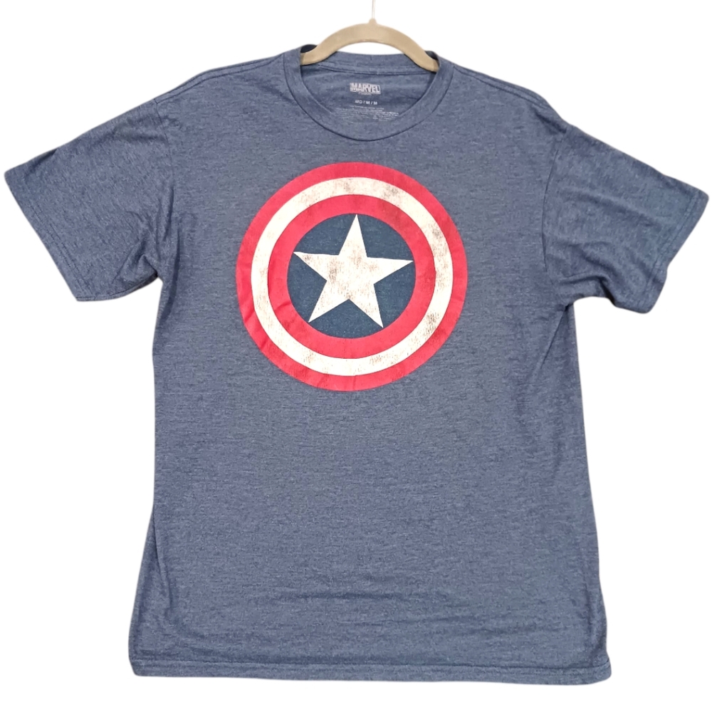 Marvel Blue Captain America Shield Tee